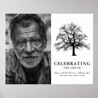 Elegant Tree | Funeral Rememberance Photo