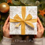 Elegant Tree Gold Silver Christmas Wrapping Paper<br><div class="desc">Unwrap the joy of the holiday season with our Elegant Tree Gold Silver Christmas Wrapping Paper. Inspired by the beauty of winter's charm, this premium wrapping paper showcases a stunning display of gold and silver trees under a glimmering starlit sky. Each sheet promises high-quality paper that's both durable for handling...</div>