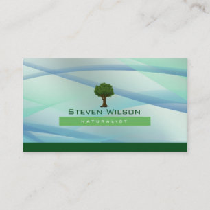 Elegant Tree Green Nature Lawn Garden Landscape Business Card