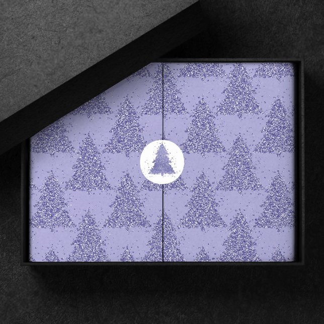 Elegant Tree Pattern | Charming Lavender Christmas Tissue Paper (Creator Uploaded)