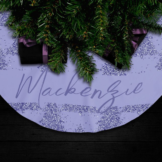 Elegant Tree Pattern | Charming Lavender Custom Brushed Polyester Tree Skirt (Creator Uploaded)