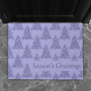 Elegant Tree Pattern   Charming Lavender Custom Doormat
