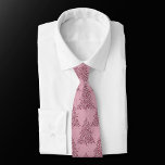 Elegant Tree Pattern | Dusty Mauve Pink Christmas Tie<br><div class="desc">Tis the season for joyful wearable art! Lovely soft, shabby chic pastel lavender and sweet lilac purple palette patterned holiday fashion attire. This fun festive design features a whimsical sparkly Christmas trees with a frisky paint splatter enhanced with faux metallic glitter along with a matching low profile solid background. For...</div>