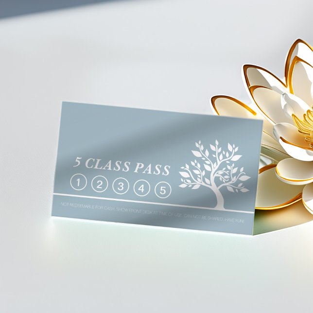 Elegant Tree Yoga Instructor Class Pass Loyalty (Creator Uploaded)