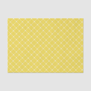 Elegant Trellis Pattern   Yellow Tissue Paper