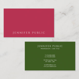 Elegant Trend Colours Template Create Your Own Business Card