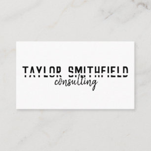 elegant trend font typography modern business card