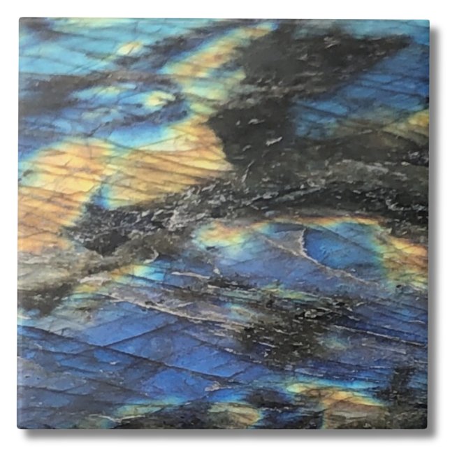 Elegant Trendy Chic Labradorite Crystal Stone Ceramic Tile (Elegant Trendy Chic Labradorite Crystal Stone Ceramic Tile)