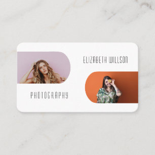Elegant Trendy Custom Business Logo Photo Card
