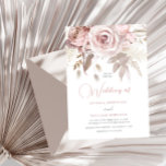 Elegant Trendy Dusty Rose Blush Spring Wedding Invitation<br><div class="desc">Elegant Trendy Dusty Rose Blush Spring Wedding Invitation

Available in digital Downable Invitation
See matching collection in Niche and Nest Store</div>