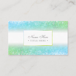 Elegant Trendy Luxe Green Business Card