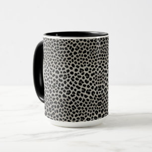 Elegant Trendy Luxury White Leopard Collection Mug