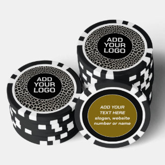 Elegant Trendy Luxury White Leopard Collection Poker Chips