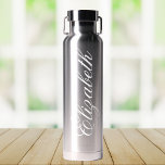 Elegant Trendy Modern Custom Name Script Water Bottle<br><div class="desc">Elegant Trendy Modern Custom Name Script Water Bottle</div>