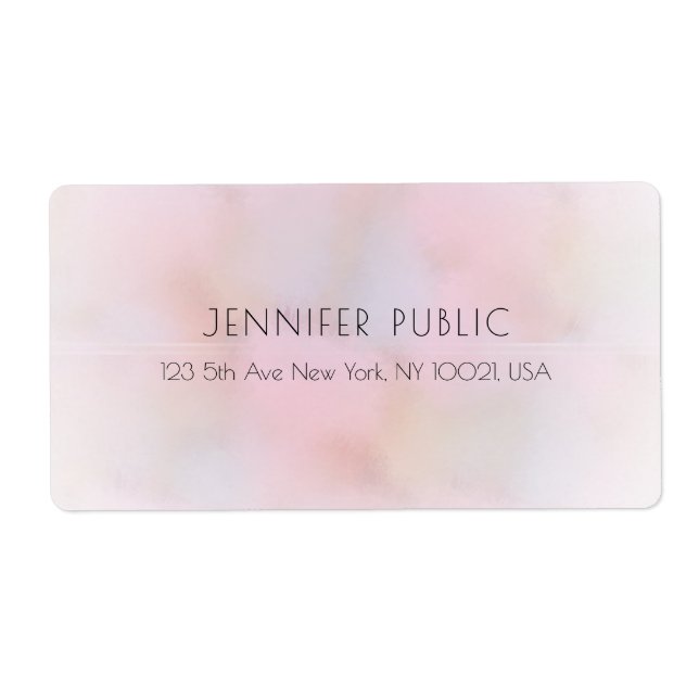 Elegant Trendy Pastel Colours Modern Template (Front)