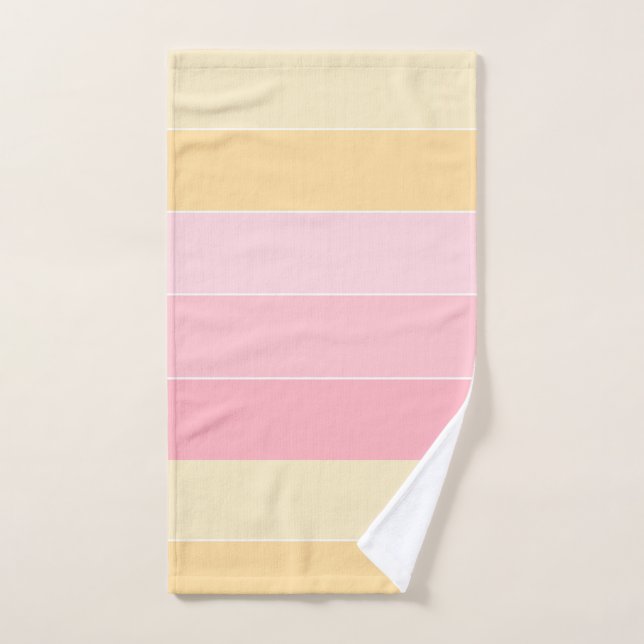 Elegant Trendy Pink Purple Yellow White Colours Hand Towel (Hand Towel)