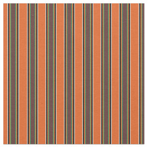 Elegant trendy stripped pattern l Orange Fabric