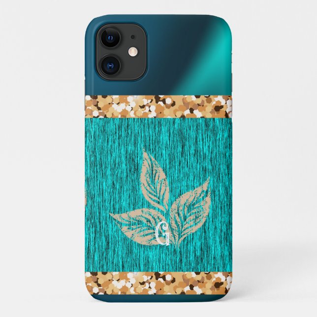 Elegant Trendy Teal Case-Mate iPhone Case (Back)