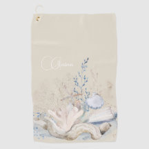 Elegant Trendy Tropical Monogrammed Chic Golfer