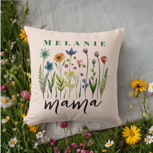 Elegant Trendy Wildflower Mama  Cushion