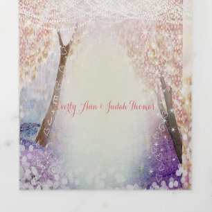 Elegant Tri-Fold Fairy Tale Wedding Includes RSVP