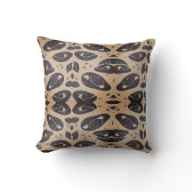 Elegant Tribal Pattern Throw Pillow
