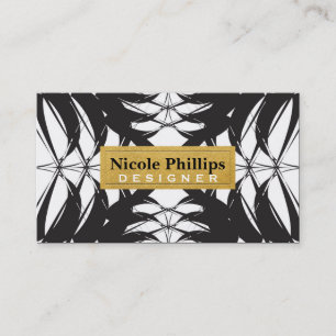 Elegant Tropical Abstract Pineapple Business Card