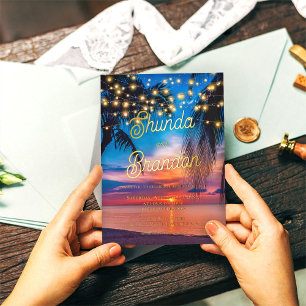 Elegant Tropical Beach Summer Wedding Real