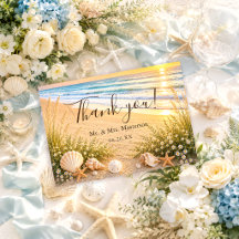 Elegant Tropical Blue Ocean Waves Beach Wedding