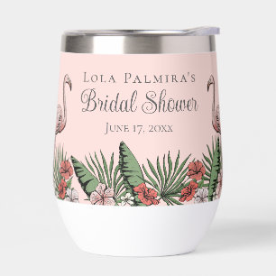 Elegant Tropical Bridal Shower Tumbler