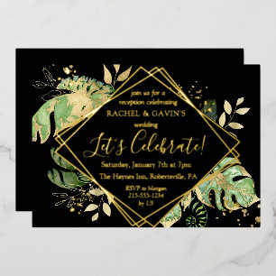 Elegant Tropical Elopement Wedding Reception