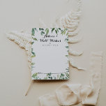 Elegant Tropical Green Foliage Wedding Well Wishes Advice Card<br><div class="desc">This elegant tropical green foliage wedding well wishes advice card is perfect for a simple wedding. This hand-drawn design features watercolor beautiful green leaves. These cards are perfect for a wedding, bridal shower, baby shower, graduation party & more. Personalise the cards with the names of the bride and groom, parents-to-be...</div>