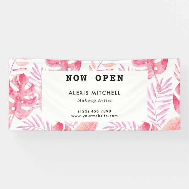 Elegant Tropical Interior Designer Business Banner (Horizontal)