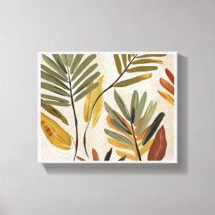 Elegant Tropical Leaf Art – Minimalist Botanical Canvas Print