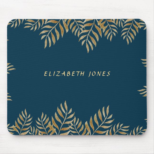 Elegant Tropical Makeup Artist Mouse Pad (Front)