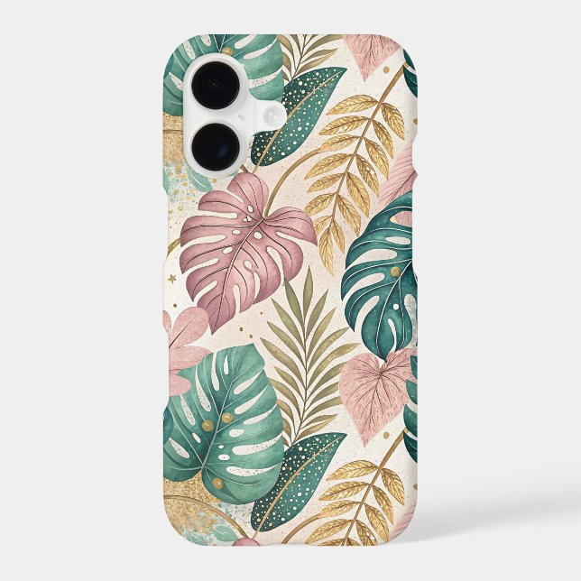 Elegant Tropical Monsteras Boho (Back)