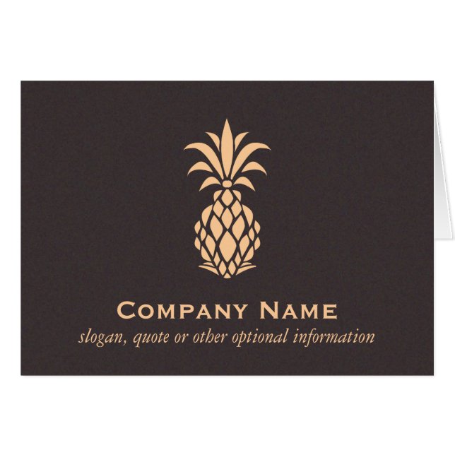 Elegant Tropical Pineapple Logo (Front Horizontal)