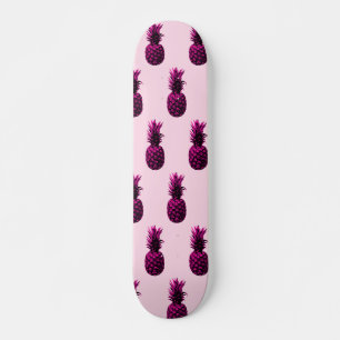 Elegant Tropical  Pink Pineapple  Skateboard