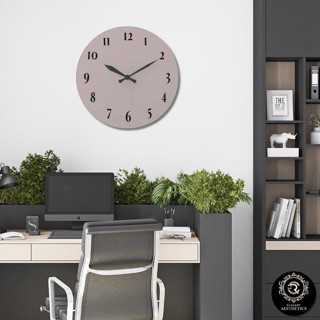 Elegant True Taupe Wall Clock (Creator Uploaded)