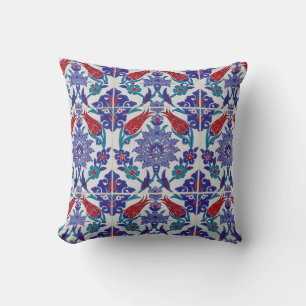 Elegant Tulip and Rose Floral Flowers Photography Cushion