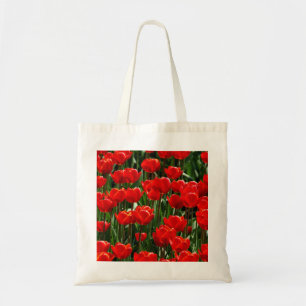 Elegant Tulip and Rose Floral Flowers Photography Tote Bag