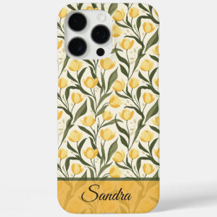 Elegant Tulip Customisable Name Iphone Case