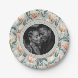 Elegant Tulip Wedding Plates For Floral Wedding