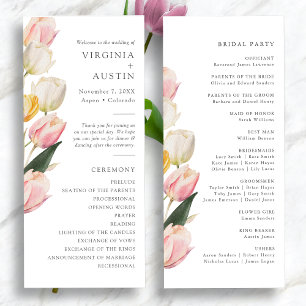 Elegant Tulip Wedding Programs