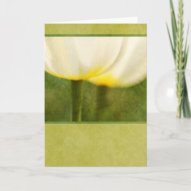 Elegant Tulips Card (Front)