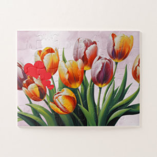 Elegant Tulips Happy Mother’s Day Jigsaw Puzzle