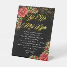 Elegant Turkish Red Roses Funeral Poem