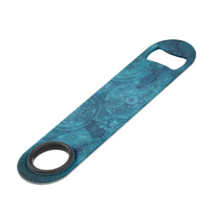 Elegant Turquoise Mandala Watercolor Pattern
