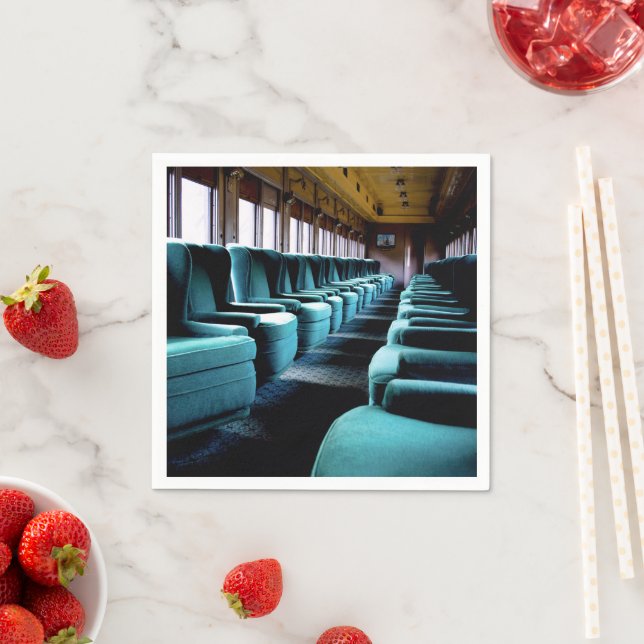 Elegant Turquoise Seats Napkin (Insitu)