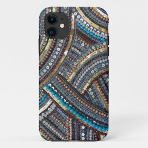 Elegant turquoise sequined iPhone 11 case